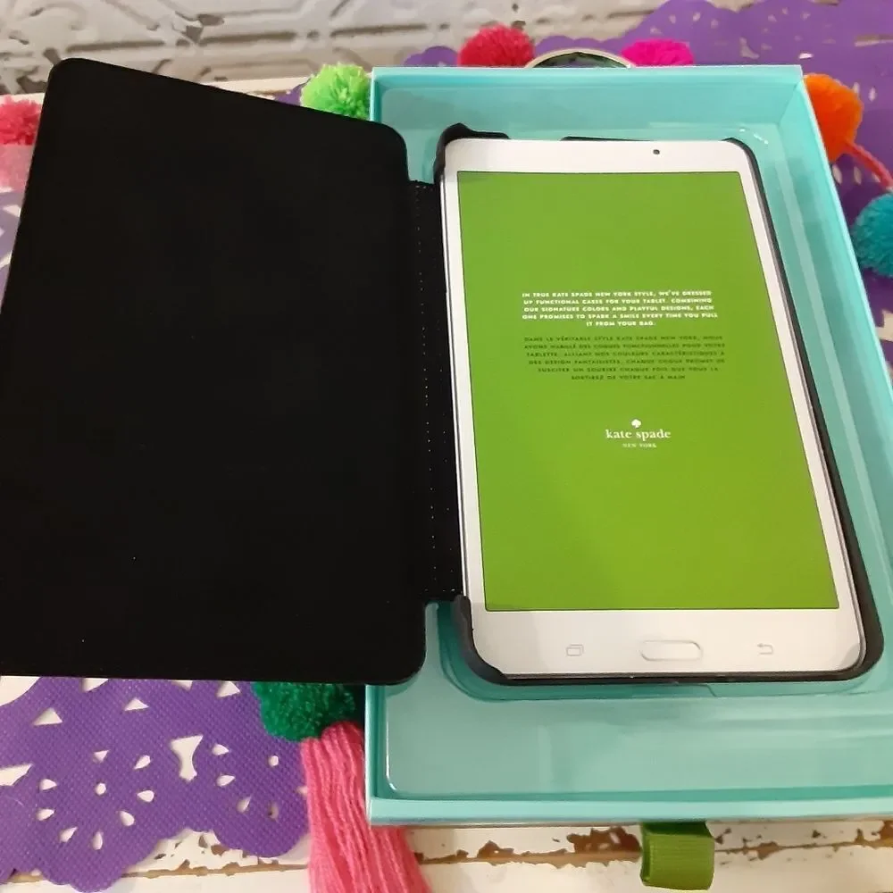 Kate Spade Ballet Pink NY Folio Case/Samsung Galaxy Tab A Noor NEW